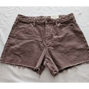 Universal Thread Women's 10 Vintage Midi Jean Shorts High Rise Cut Off Sandpiper